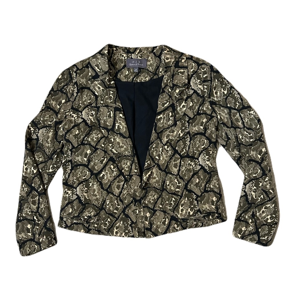 PJK Patterson J. Kincaid Snakeskin blazer